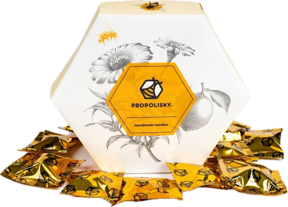 Propolisky Bonbóny s propolisem dárková kazeta - 20 ks - 70 g