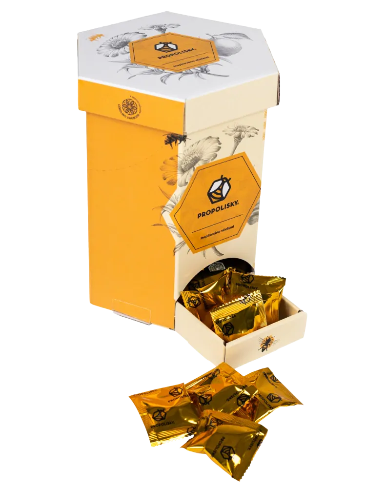 Propolisky Bonbóny s propolisem dárková kazeta Úl - 30 ks - 105 g