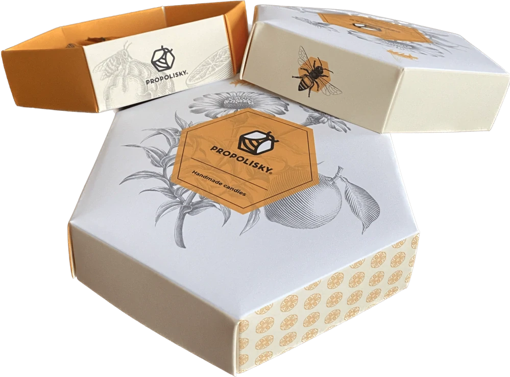 Propolisky Bonbóny s propolisem dárková kazeta - 20 ks - 70 g